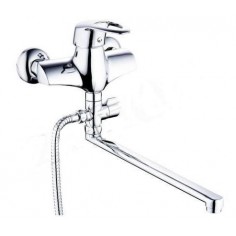 Змішув. для ванни Aria 005 Nickel(к. 35) з довгим поворот. виливом NKS34939 Lidz