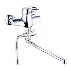 Змішув. для ванни Aria 005 Nickel(к. 35) з довгим поворот. виливом NKS34939 Lidz