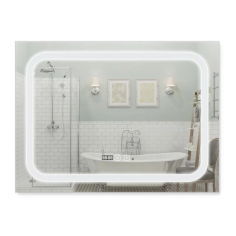 LED Дзеркало Qtap Mideya (М12)DC-F908 800х600мм прямокут. (антизапотівання, димером. рег.яскравості)