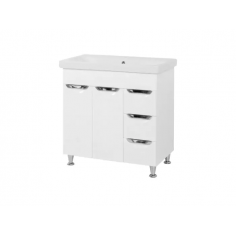 Тумба Альвеус з умив. Adamant Cers 80см (3шухл., 2дв., в/р)