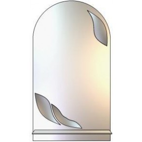 Дзеркало Wieza (07.01) прямокут. з дугоподібн. верхом 650х850 Lidz (46402)