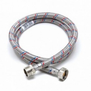 Шланг д/води з нерж. сталі 1/2" вв 20см  WS 020 SW